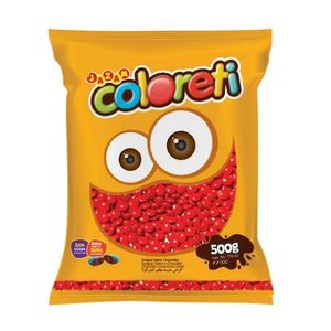 Confete-de-Chocolate-Coloreti-Vermelho---Pacote-500G