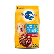 Racao-Pedigree-Filhote-Racas-Medias-sabor-Carne--Frango---Cereais-20kg